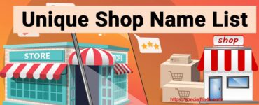 shop name